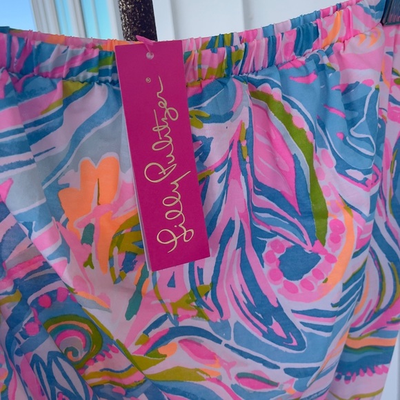 Lilly Pulitzer Ritz Strapless Romper in Carnivale Coral- L EUC - Picture 6 of 8